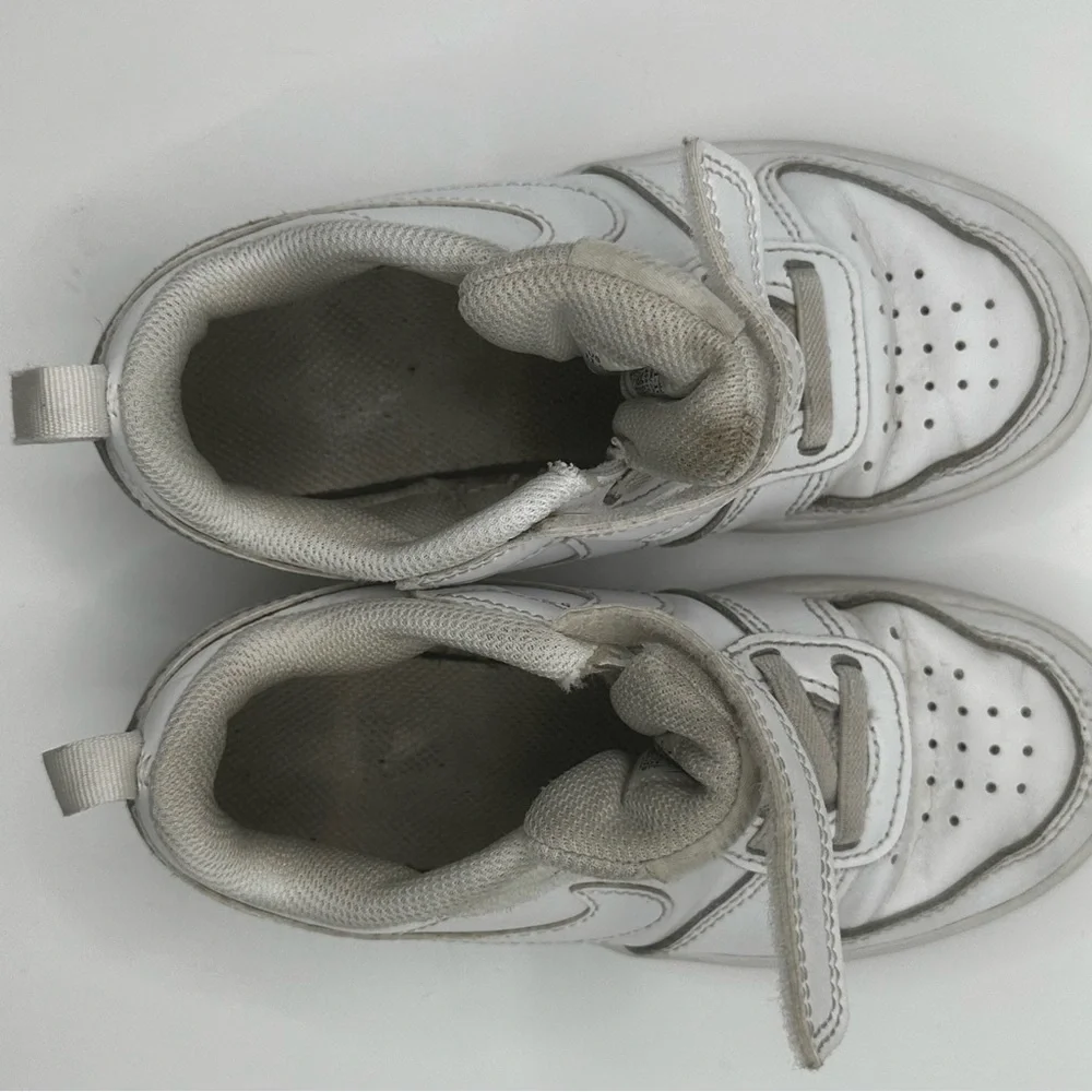 Nike | White Kids' Court Borough Low Top Sneaker Baby/Toddler | size 11.5
